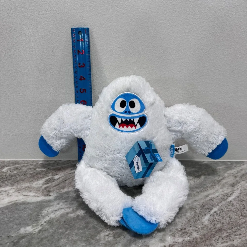 BarkBox Bumble Abominable Snow Monster Plush Dog Toy Rudolph Christmas White